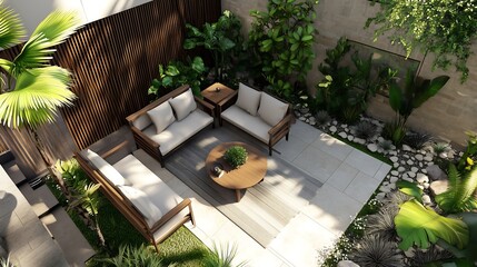 Modern Oasis: Seamlessly Blending Indoor Comfort with Outdoor Serenity in Contemporary Landscape Design