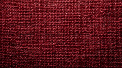 A close-up of a deep red fabric texture with a woven pattern.