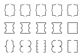 Different brackets set. Vector illustration
