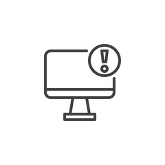 System Alert line icon
