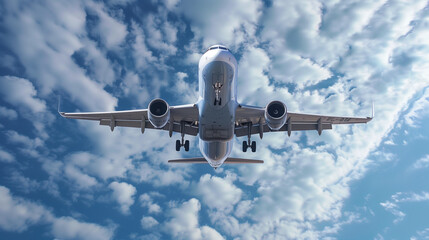 Naklejka premium airplane in the sky