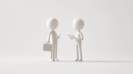 3D Business Meeting.