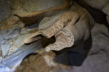 Cave in the limestone mountains