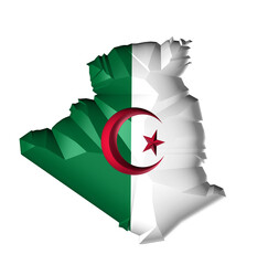 Various design of algeria map