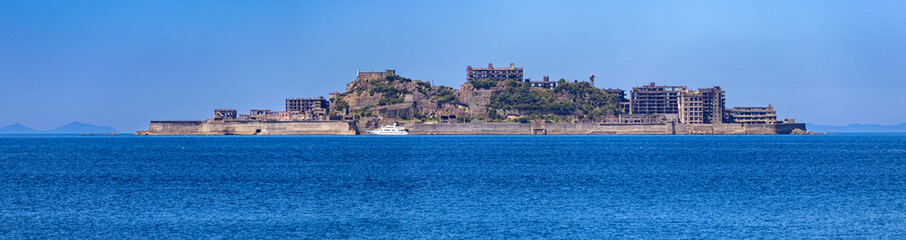 長崎の軍艦島のパノラマ © toshiyuki ookubo