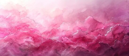 Fototapeta premium Abstract Pink and Silver Alcohol Ink Art