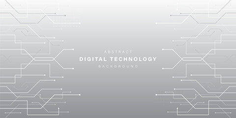 Grey abstract technology background. business technology communication. Hi tech digital connection. high tech. science. modern technology business concept. futuristic background. vector illustration