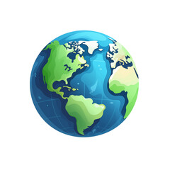 Fototapeta premium earth globe icon transparent background