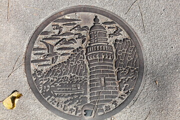 	出雲日御碕のマンホール