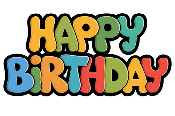 Cartoon Funny Letter Happy Birthday