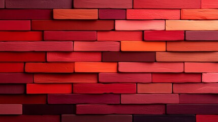 Obraz premium Abstract brick texture with flowing watercolor transitions, earthy tones like terracotta and beige, top view, representing calmness and natural flow, futuristic tone, Analogous Color Scheme