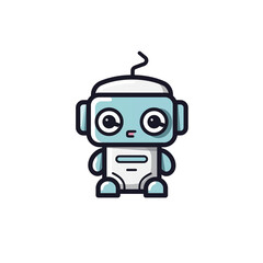 cartoon robot transparent background