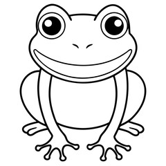 Stylish Frog Clipart for Nature and Wildlife Themes