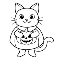 cat with a flower
