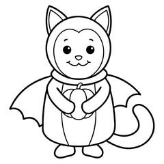 cat with a flower