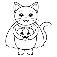 Perfect Cat and Pumpkin Design for Seasonal Marketing"