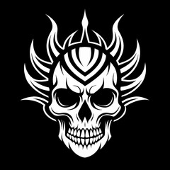 "Stylish Skull Photos on White & Black Backgrounds | Edgy & Bold Aesthetic Photography"