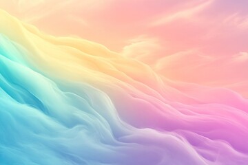 Fototapeta premium A vibrant and soft pastel gradient create a dreamy, soothing background that evokes calm and tranquility.