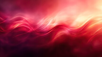 Obraz premium A vibrant abstract background featuring flowing waves in shades of red, creating an energetic and dynamic visual experience.
