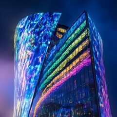A vibrant stained glass window with intricate patterns and colorful mosaic designs, casting light through the old architecture, creating a decorative, artful atmosphere