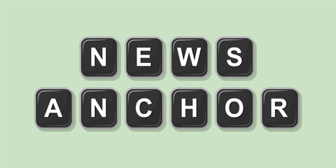 Job profession word made with computer keyboard button design illustration on bright background, Vector illustration design.