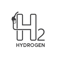 symbol of hydrogen station, vector art.