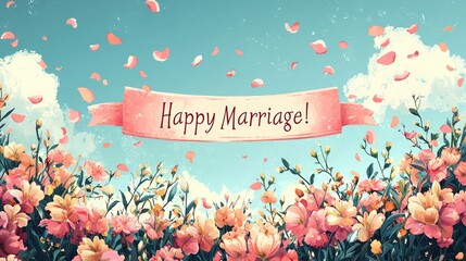 Wedded bliss: text happy marriage, a life of love, partnership, and shared dreams, joys and challenges of marital journey, and looking forward to a future filled with continued happiness