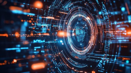 Obraz premium Abstract Digital Technology Background