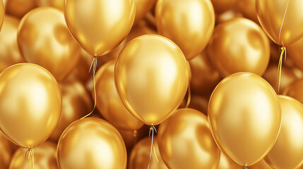 Goldene Ballons, festlicher Hintergrund. Festliche Party Emotionale Gestaltung für Grußkarten, Anzeigen