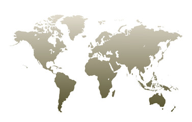 World map on white background. All countries in The World Abstract Color Gradient. Can use for printing, website, presentation element, textile. World map vector illustration, high-resolution, travel.