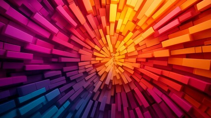 Psychedelic brick wall, swirling patterns of multicolored bricks, abstract fractals, bold neon colors, distortion effect, 3D illusion, fantasy style