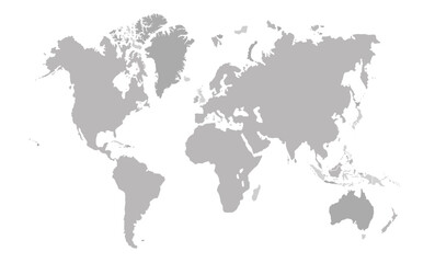 World map on white background. All countries in The World Abstract Color Gradient. Can use for printing, website, presentation element, textile. World map vector illustration, high-resolution, travel.