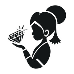 girl with a diamond ai
