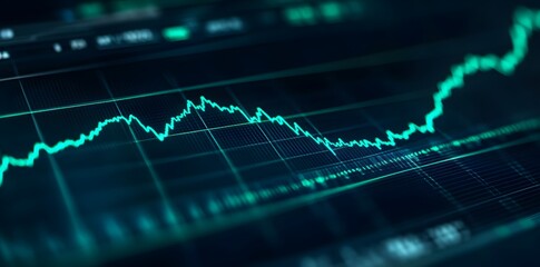 Financial Data Chart, Fluctuation and Trends