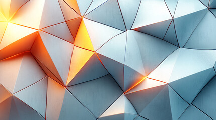 A close-up view of a textured geometric pattern featuring sharp angles and vibrant colors, ideal for modern design projects.