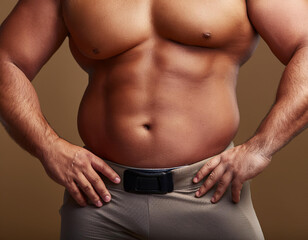 Obraz premium Close-Up Depiction of Body Positivity, Featuring Diverse Body Types, Empowering Messages, and Self-Acceptance