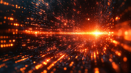 Binary Cyber Texture Background with Stylized Design in Low Resolution Version 2-4x