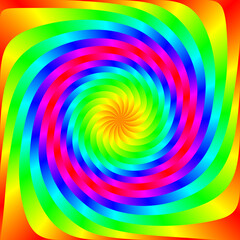 Obraz premium hypnotic spiral background, optical illusion of chaos, with a stylized design, captivates the eye in this image