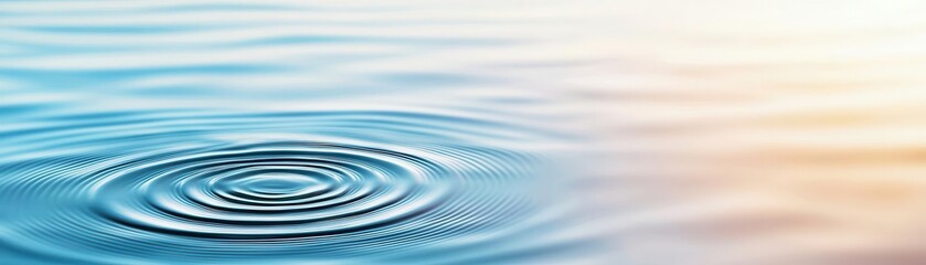 Close-up of ripples in water, symbolizing mindfulness, calm, and emotional balance, with no people in the scene