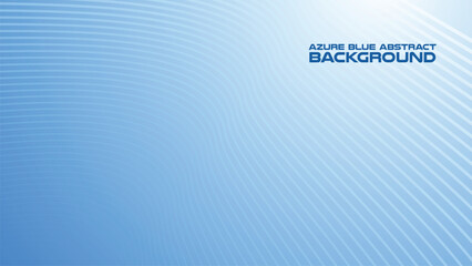 Azure Blue abstract background with curve line for backdrop or presentation