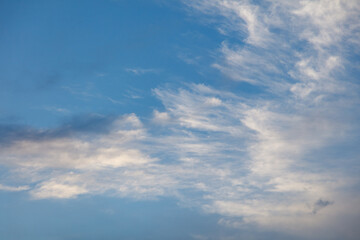 Obraz premium Clouds after rain in the sky as a background