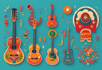 Naklejka premium mariachi