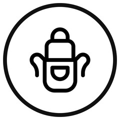 Obraz premium Editable apron vector icon. Apparel, gardening, cooking. Part of a big icon set family. Perfect for web and app interfaces, presentations, infographics, etc