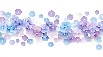 Delicate cluster of pastel flowers creating a soft and serene background ideal for spring designs or special occasions