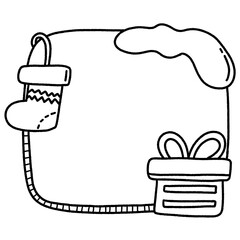 christmas related object doodle
