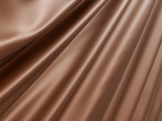 Abstract background luxury cloth or liquid wave or wavy folds of grunge silk texture satin material or luxurious background or elegant wallpaper design, brown background