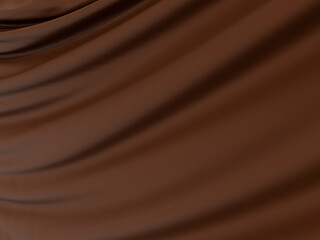 Abstract background luxury cloth or liquid wave or wavy folds of grunge silk texture satin material or luxurious background or elegant wallpaper design, brown background