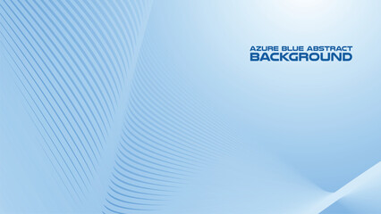 Azure Blue abstract background with curve line for backdrop or presentation