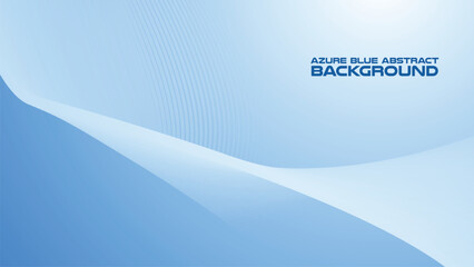 Azure Blue abstract background with curve line for backdrop or presentation