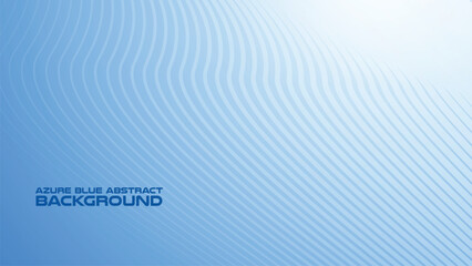Azure Blue abstract background with curve line for backdrop or presentation